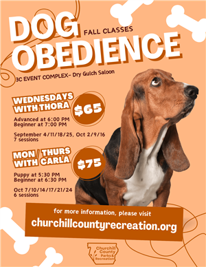 Dog Obedience 2024 Fall Flyer