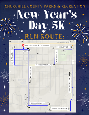 New Year's 5k Run Route 2024